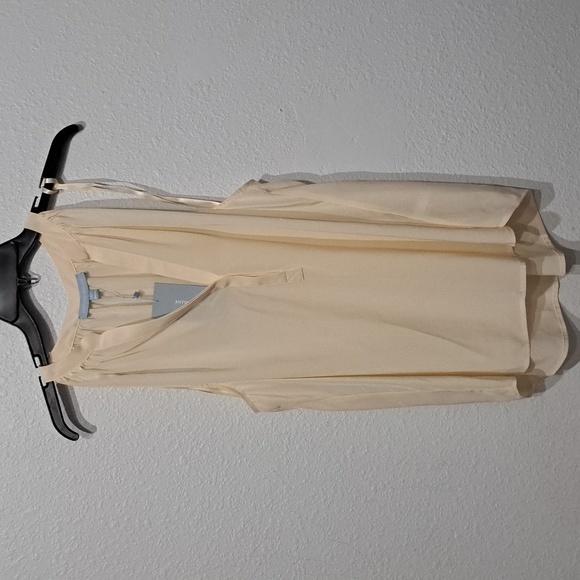 Antonio Melani Olivia Button Front Split V-Neck Sleeveless Top - Picture 3 of 4